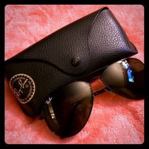 All Black Ray Ban Aviators 58MM